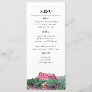 Sedona Arizona Het menu Opvang van gebergte