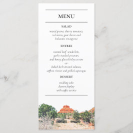 Sedona Arizona Het menu Opvang van gebergte