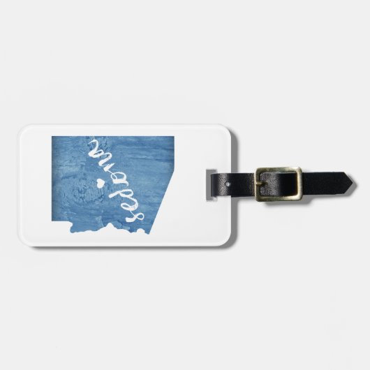 Sedona Arizona houtnerf Bagagelabel (Voorkant horizontaal)