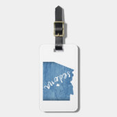 Sedona Arizona Houtstructuur Bagagelabel (Voorkant verticaal)