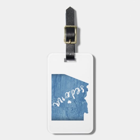 Sedona Arizona Houtstructuur Bagagelabel (Voorkant verticaal)