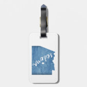 Sedona Arizona Houtstructuur Bagagelabel (Achterkant verticaal)