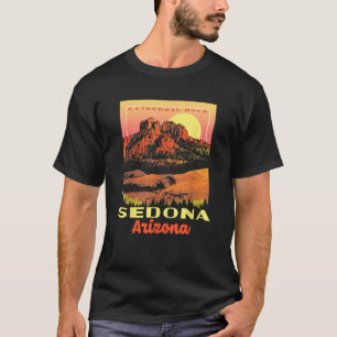 Sedona Arizona Kathedraal Rock Vintage WPA Artisti T-shirt