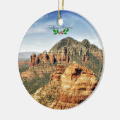 Sedona, Arizona (kerstheilig) Keramisch Ornament (Links)