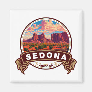 Sedona Arizona Kleurrijk Reis Badge Magneet