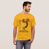 Sedona Arizona Kokopelli met Sun Gold T-shirt (Voorkant volledig)