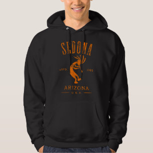 Sedona Arizona Kokopelli Souvenir Distress Desig Hoodie