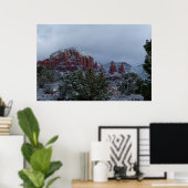 Sedona Arizona met sneeuw 2789 Poster (Thuiskantoor)