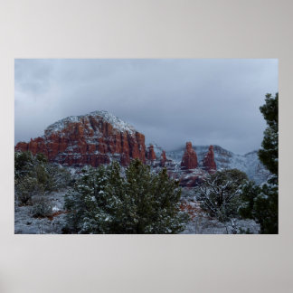 Sedona Arizona met sneeuw 2789 Poster