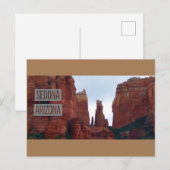 Sedona Arizona Mountains Travel Poster Briefkaart (Voorkant / Achterkant)
