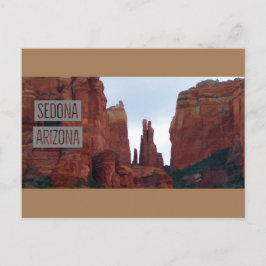 Sedona Arizona Mountains Travel Poster Briefkaart