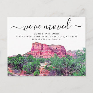 Sedona Arizona Moving Announcement Briefkaart