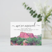 Sedona Arizona Moving Announcement Briefkaart (Staand voorkant)