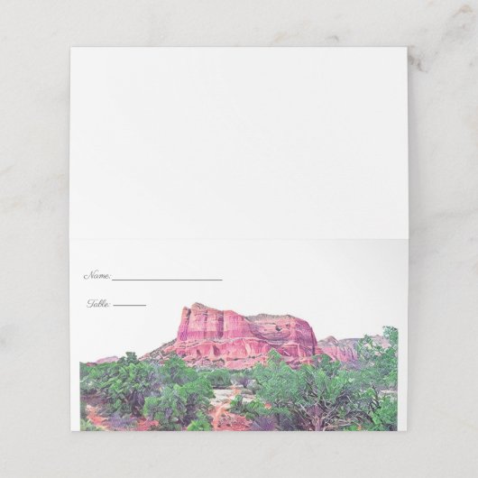 Sedona Arizona Place Cards Plaatskaartje (Buitenkant ongevouwen)