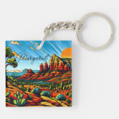 Sedona, Arizona Red Canyon Sleutelhanger (Achterkant)