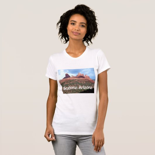 Sedona Arizona Red Cliffs Landmark Womens shirt (Voorkant volledig)