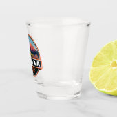 Sedona Arizona Red Rock Country Waterverf Emblem Shot Glas (Rechts)