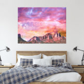 SEDONA ARIZONA Red Rock Sunset Canvas Afdruk (Insitu (Slaapkamer))