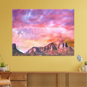 SEDONA ARIZONA Red Rock Sunset Canvas Afdruk (Insitu (Woonkamer))