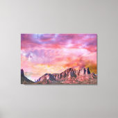SEDONA ARIZONA Red Rock Sunset Canvas Afdruk (Voorkant)