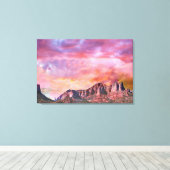 SEDONA ARIZONA Red Rock Sunset Canvas Afdruk (Insitu (Houten vloer))