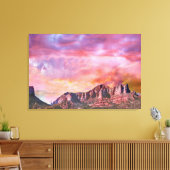 SEDONA ARIZONA Red Rock Sunset Canvas Afdruk (Insitu (Woonkamer))