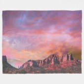 SEDONA ARIZONA Red Rock Sunset Fleece Deken (Voorkant (Horizontaal))