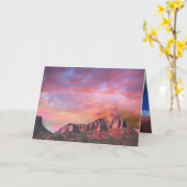 SEDONA ARIZONA Red Rock Sunset Kaart (Gele Bloem)