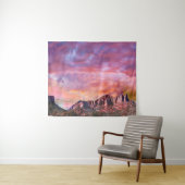 SEDONA ARIZONA Red Rock Sunset Tapestry Wandkleed (In Situ (horizontaal))
