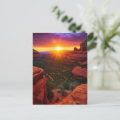 Sedona Arizona Red Rocks Natuur Beauful Sunset Briefkaart (Staand voorkant)