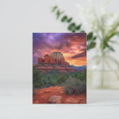 Sedona Arizona Red Rocks Natuur Beauful Sunset Briefkaart (Staand voorkant)