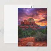 Sedona Arizona Red Rocks Natuur Beauful Sunset Briefkaart (Voorkant / Achterkant)