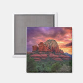 Sedona Arizona Red Rocks Natuur Beauful Sunset Magneet (Voorkant / Achterkant)