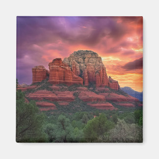 Sedona Arizona Red Rocks Natuur Beauful Sunset Magneet