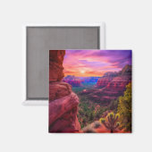 Sedona Arizona Red Rocks Natuur Beauful Sunset Magneet (Voorkant / Achterkant)
