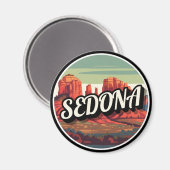 Sedona Arizona Red Rocks Reizen Magneet (Voorkant / Achterkant)
