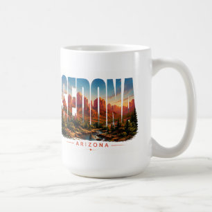 Sedona Arizona Reis Rood Rots Woestijn Landschap Koffiemok