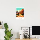 Sedona Arizona Reisprint Poster (Thuiskantoor)