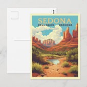 Sedona Arizona Reizen Briefkaart (Voorkant / Achterkant)