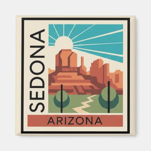 Sedona Arizona Reizen Magneet (Voorkant)