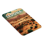 Sedona Arizona Retro Travel Art  Magneet (Rechterzijde)
