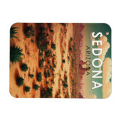 Sedona Arizona Retro Travel Art  Magneet (Horizontaal)