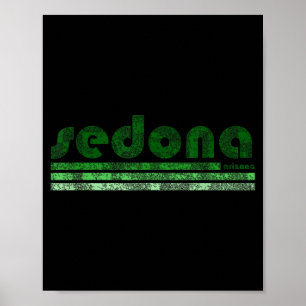 Sedona Arizona retro vintage verweerd wandelen Poster