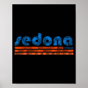 Sedona arizona retro vintage verweerd wandelen poster