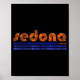 Sedona arizona retro vintage verweerd wandelen poster