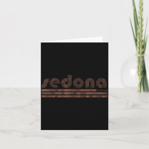 Sedona arizona retro vintage verweerde wandelen kaart