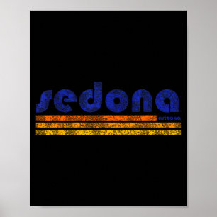 Sedona arizona retro vintage verweerde wandelen poster