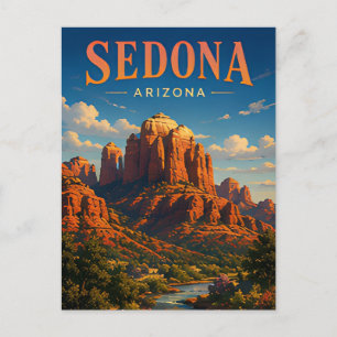 Sedona Arizona Rode Felsen Avontuur Design Briefkaart