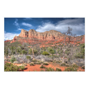 Sedona Arizona rode rots landschap Foto Afdruk
