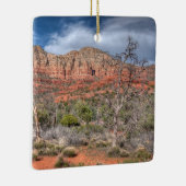 Sedona Arizona roodrotslandschap Keramisch Ornament (Rechts)